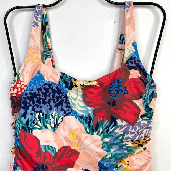 Athleta Square Neck Tankini Top and Bottoms Swimsuit Swim Bora Bora 34 B C S M - Picture 4 of 17